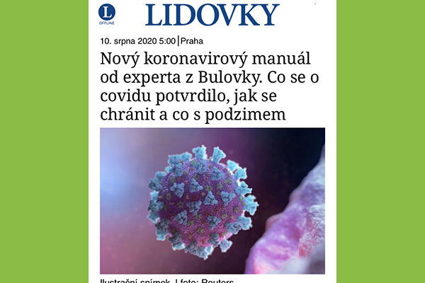 Nový koronavirový manuál od experta z Bulovky. Co se o covidu potvrdilo, jak se chránit a co s podzimem